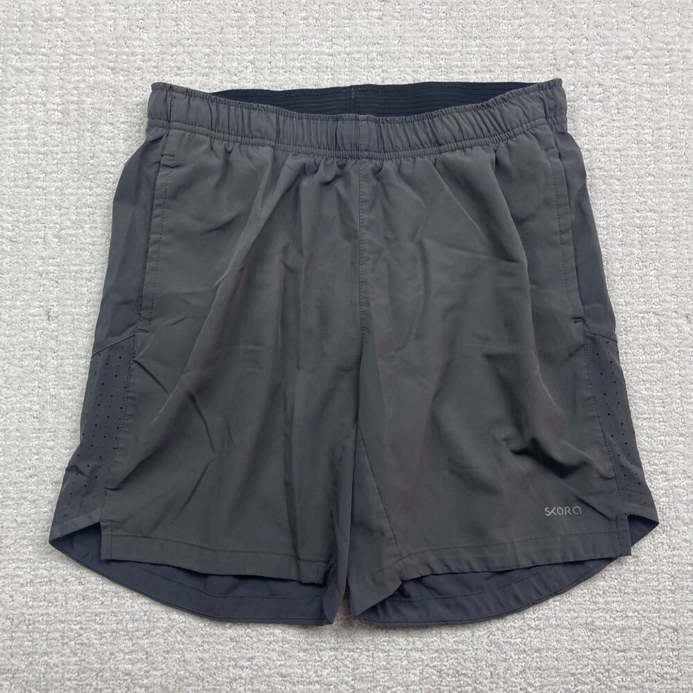 Skora QwickDry Running Training Shorts Men’s Size S Gray Athletic Gym Wear